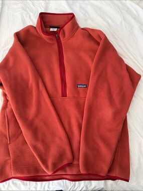Patagonia Men's Half-Zip Fleece Pullover - Rust/orange